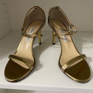 Jimmy Choo Gold Sandals